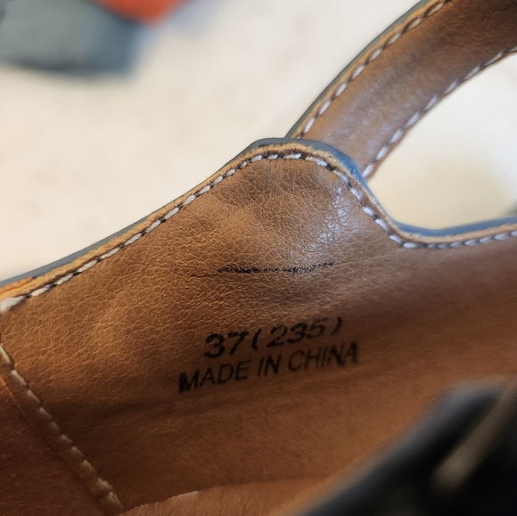 DADAWEN Womens Blue T-Strap Platform Mid-Heel Square Toe Oxfords Dress Shoes 6.5 - Picture 7 of 7